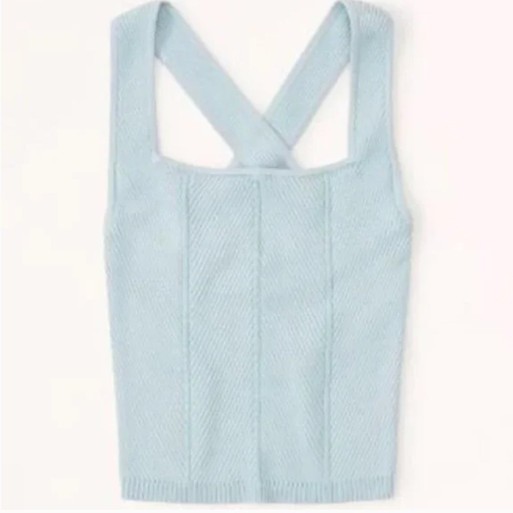 Abercrombie Women's Elevated Ribbed Crossback Tank - Size M